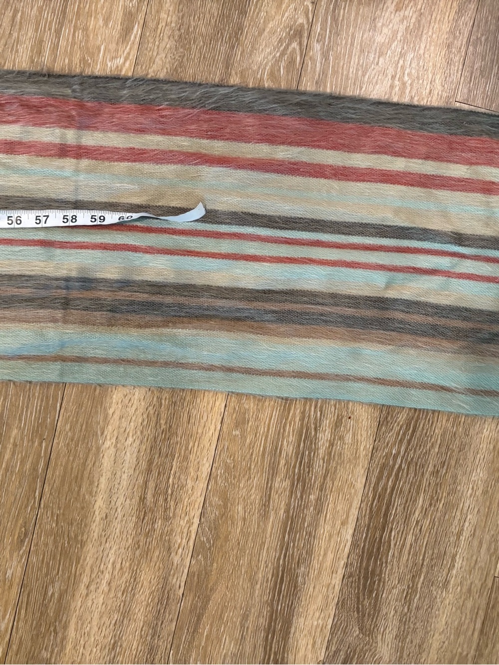 Shupaca Alpaca Scarf Stri”ped Multicolor Fringe Winter Neck Wrap Stole 12x60”+ - Picture 2 of 4